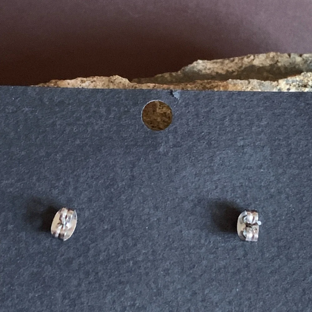 Creative Magic One of Kind Post Earrings Purple Blue Gold Sparkle Jewelry - Picture 6 of 7